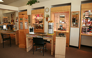 Our storeroom in Rancho Santa Margarita area featuring designer eyewear