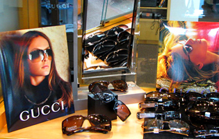 Gucci brand sunglasses are part of our store offerings